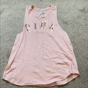 Victoria’s Secret Pink sequin muscle tank